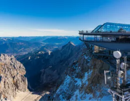 Aussicht Gebirge von der Zugspitze