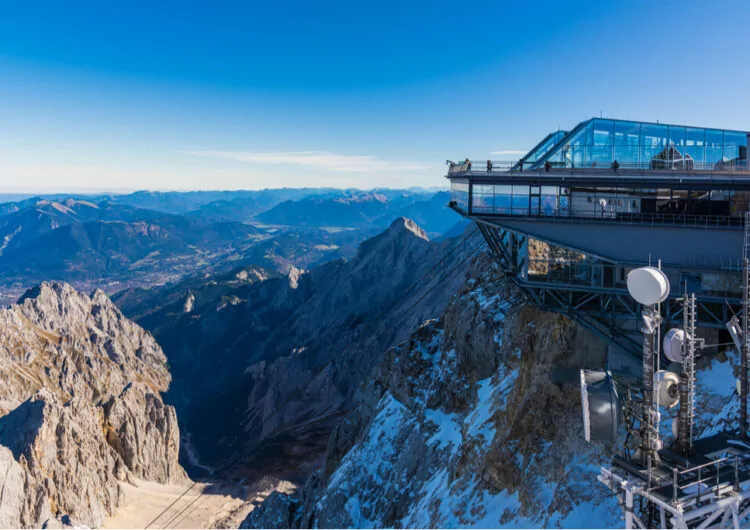 Aussicht Gebirge von der Zugspitze