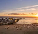 Strandkörbe auf Rügen im Sommer