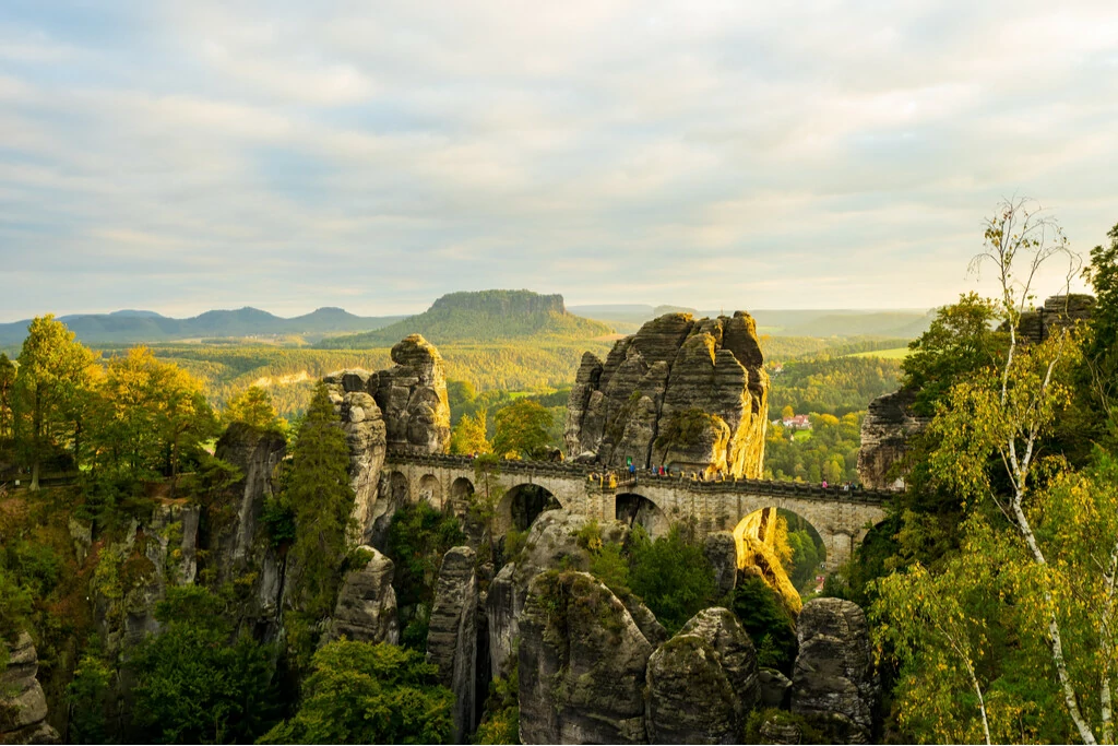 Ausblick Basteibrücke Sächsische Schweiz