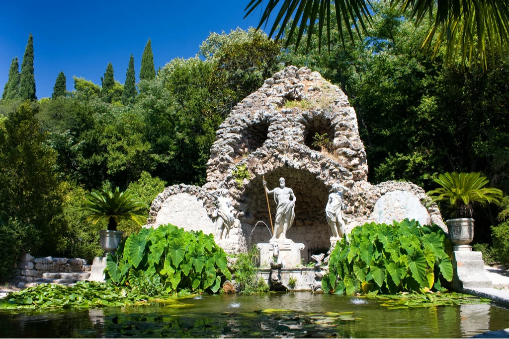 Brunnen in Trsteno in Kroatien