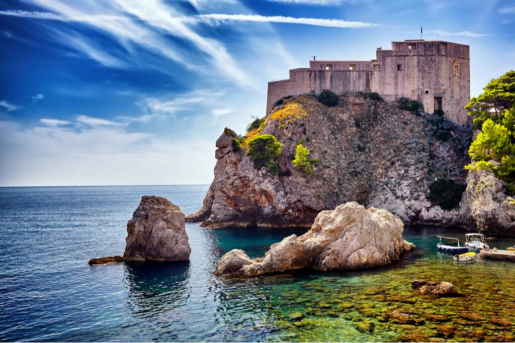 Festung Lovrjenac in Dubrovnik am Meer