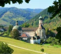 Aussicht auf Dorf im Schwarzwald Bayern