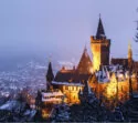 Aussicht im Winter vom Schloss Wernigerode