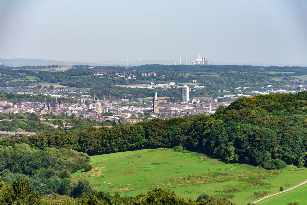 Blick über die Kurstadt Aachen