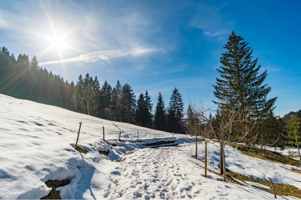 Winterlandschaft in den Allgäuer Alpen