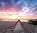 Ostseestrand bei Sonnenaufgang