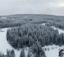 Blick auf den Schwarzwald im Schnee