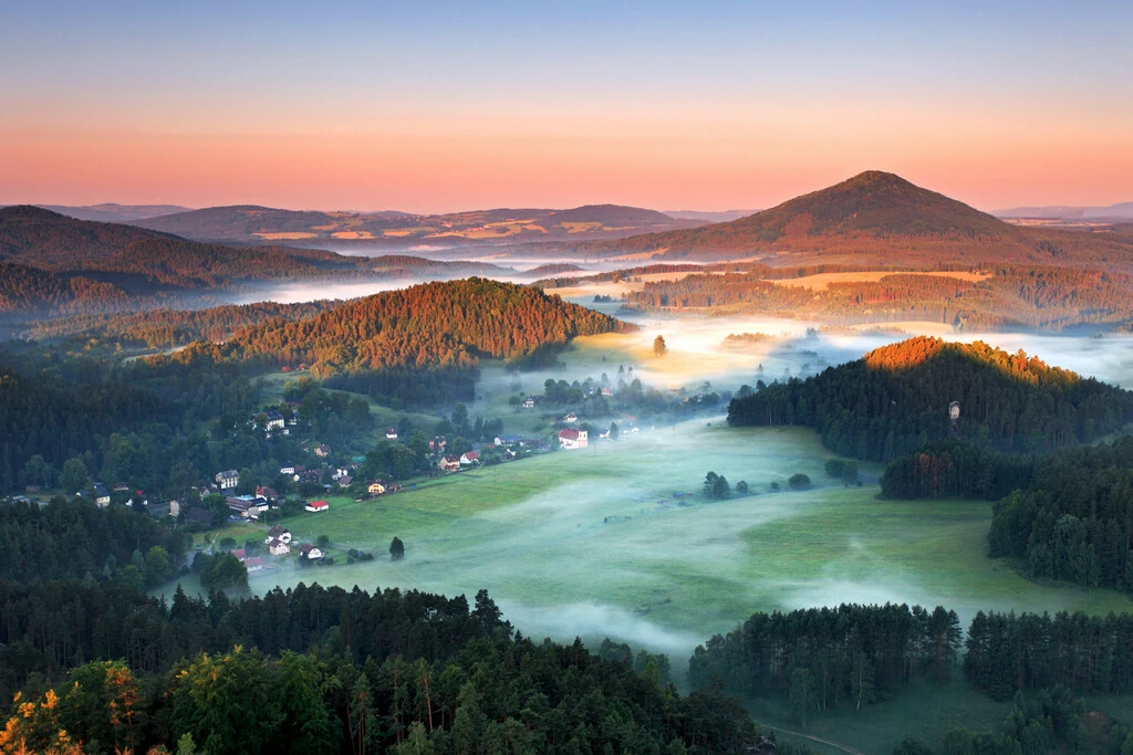 Winterlandschaft bei Drachselsried im Bayerischen Wald