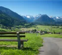 Ausblick auf die Alben im Allgäu