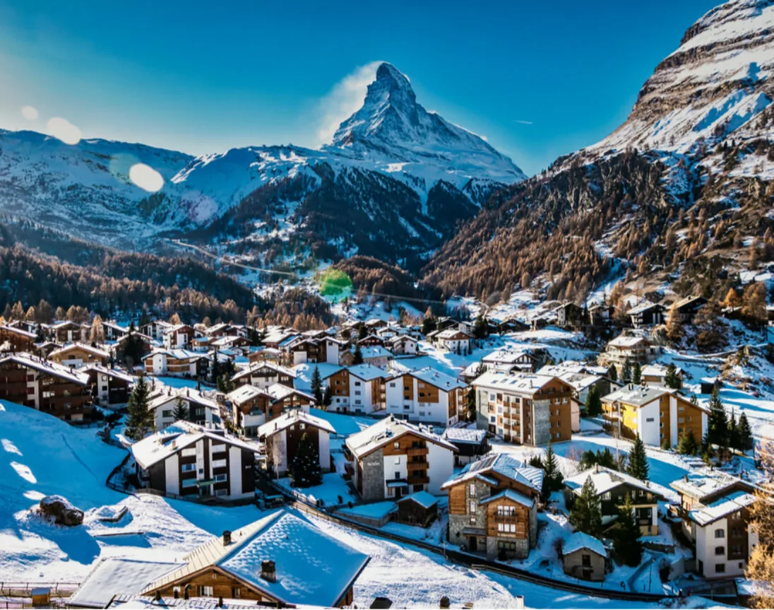 Matterhorn im Winter