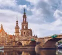 Ausblick auf Dresden an der Elbe