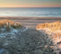 Blick auf die Nordsee am Strans