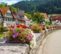 Fachwerkhäuser in Schiltach im Schwarzwald