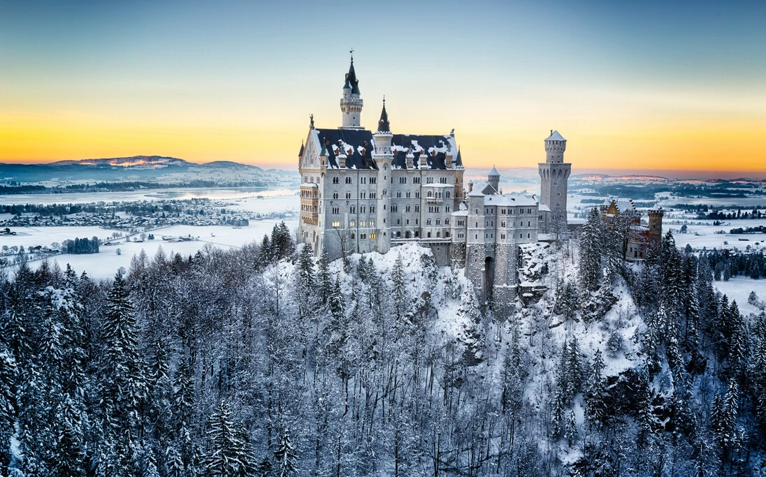 Ausblick auf das Schloss Neuschwanstein