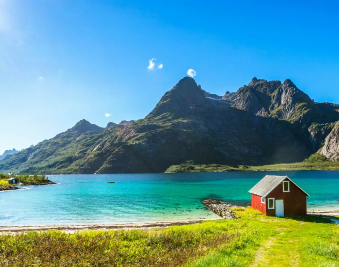 Tiny House auf den Lofoten in Norwegen