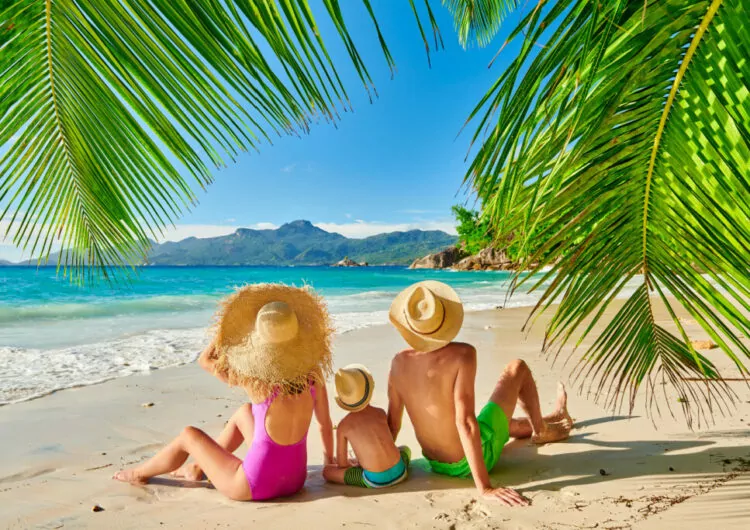 Familie am Strand