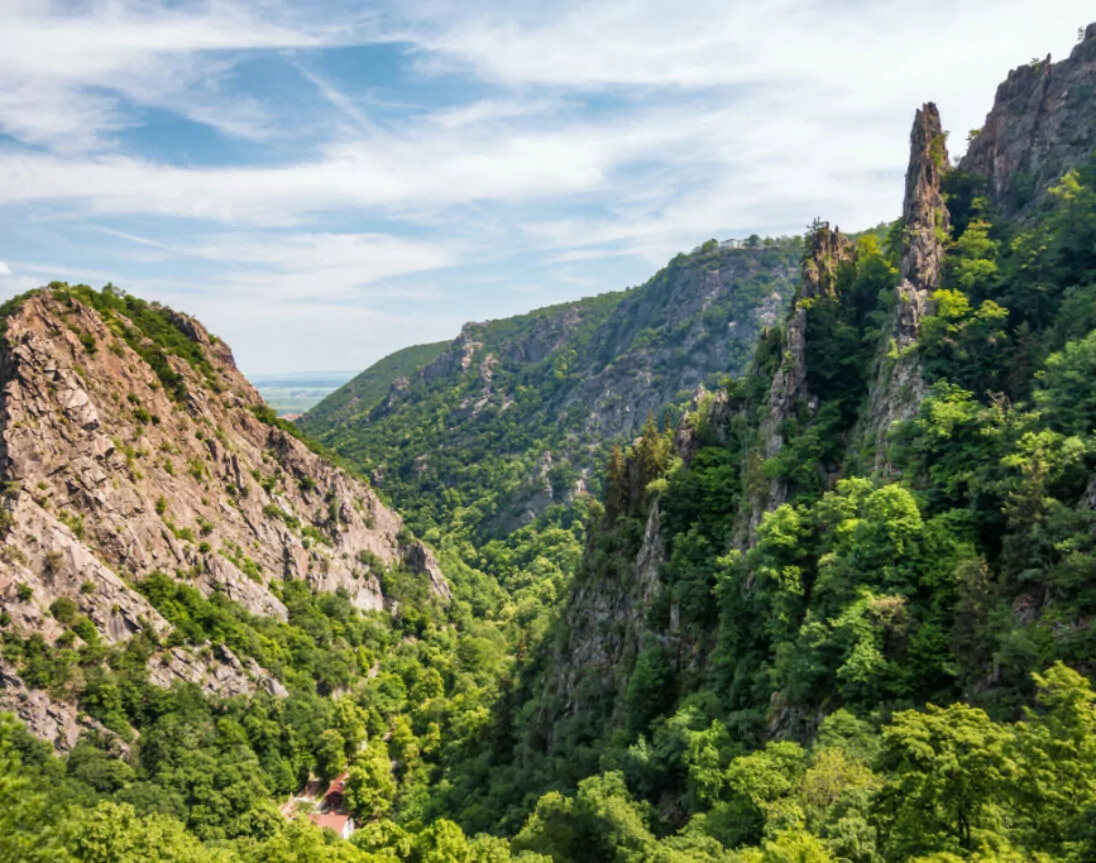 Blick auf das Bodetal im Harz