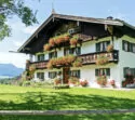 Traditionelles Haus in den bayerischen Alpen