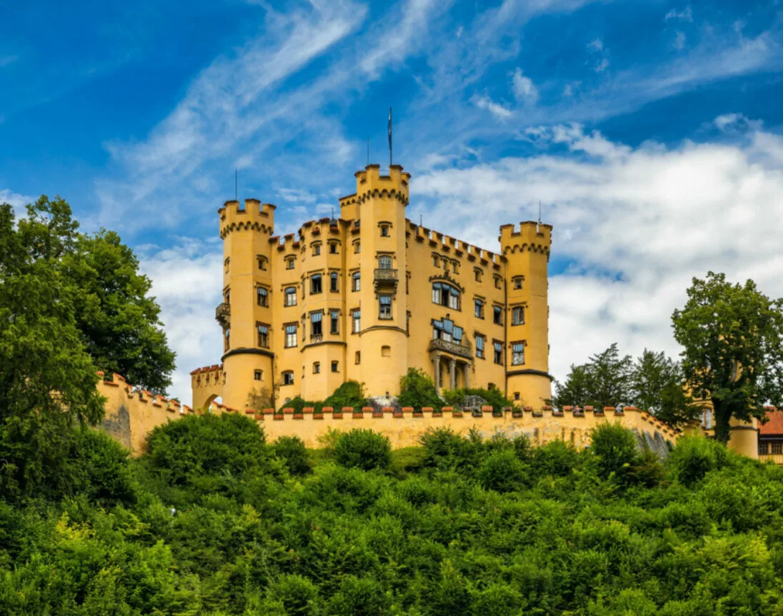 Blick auf das Schloss Hohenschwangau