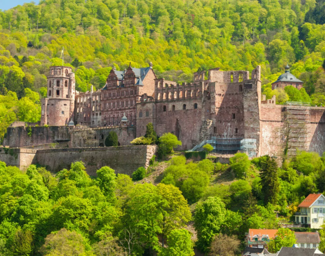 Blick auf das Schloss Heidelberg