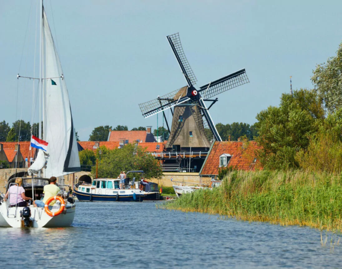 Segelboot auf dem Slotermeer