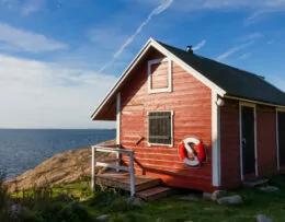 Typisches schwedisches Haus in Südschweden
