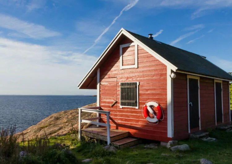 Typisches schwedisches Haus in Südschweden