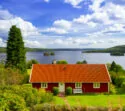 Typisches schwedisches Haus in Südschweden