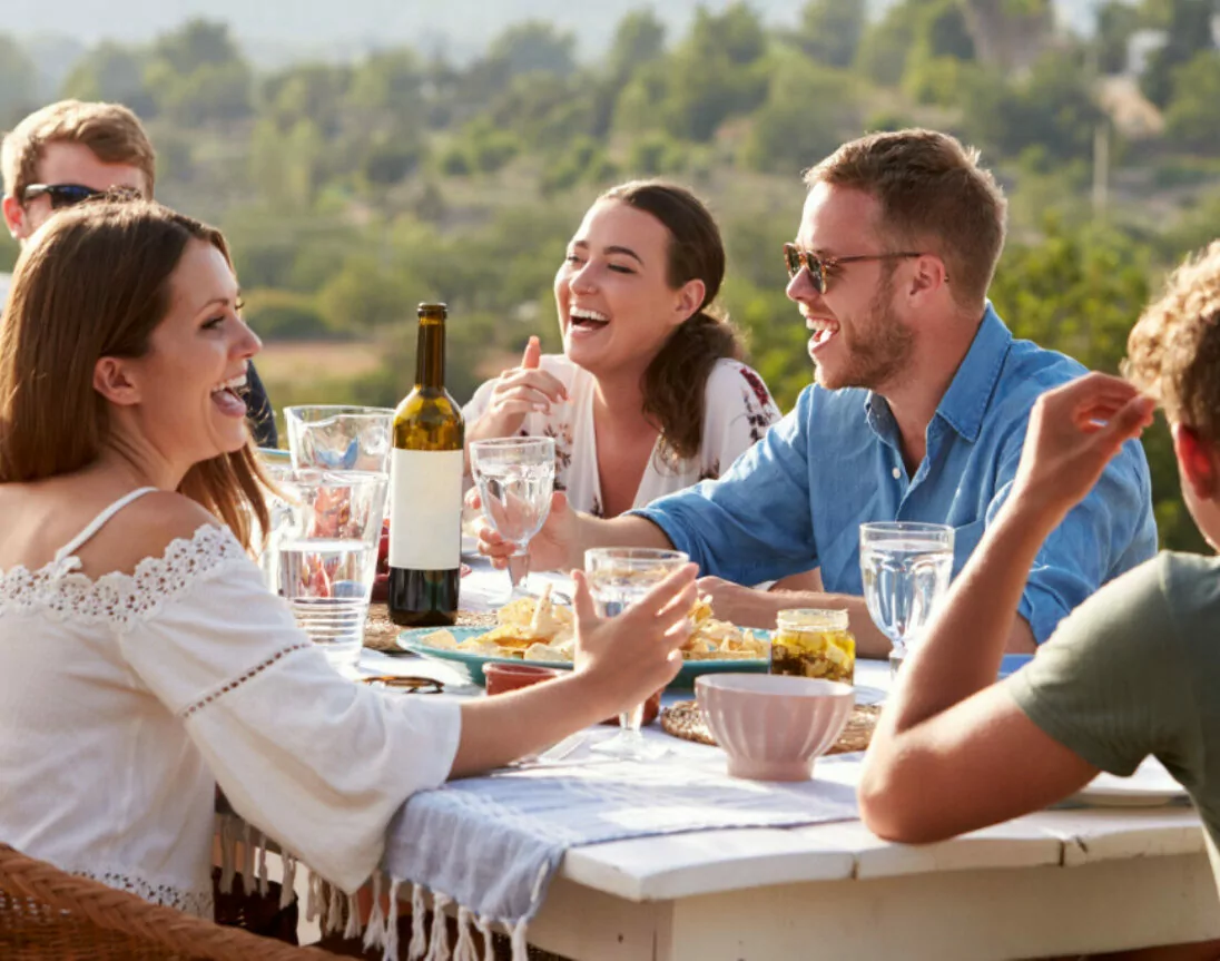 Mittagessen im Freien