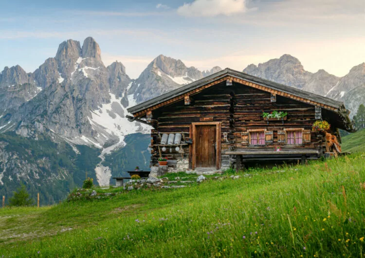 Chalet in den österreichischen Alpen