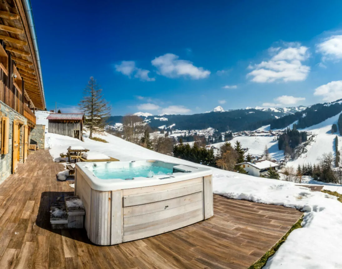 Chalet mit Whirlpool