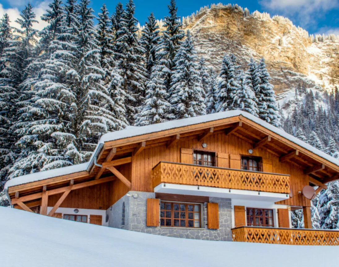 Chalet in den französischen Alpen