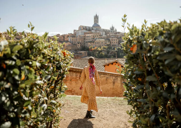 Stadtlandschaft der Altstadt von Siena