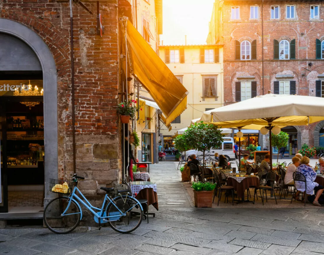 Stadt Lucca, Italien
